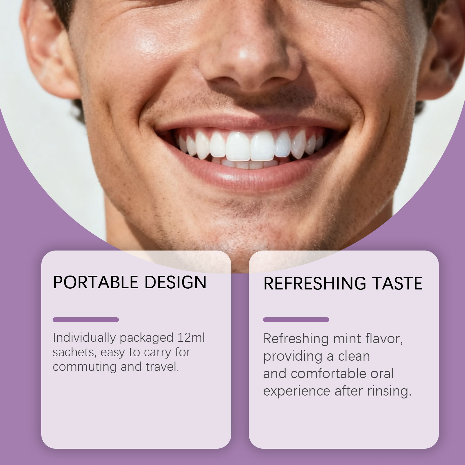Enjuague bucal morado para bla - Teeth Whitening Mouthwash reseña y precio