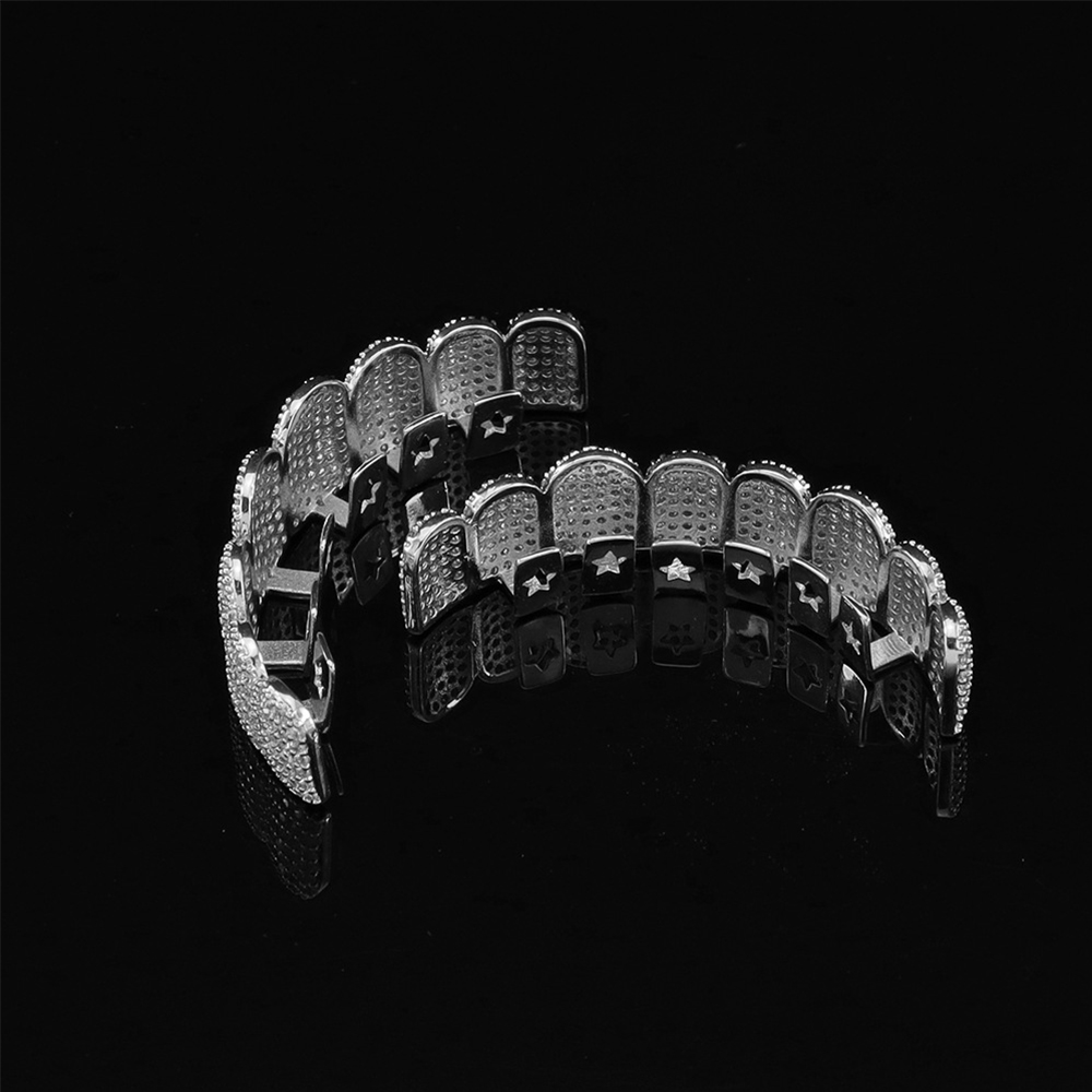 Grillz Dentales Plateados con  - Teeth Whitening Moulds reseña y precio